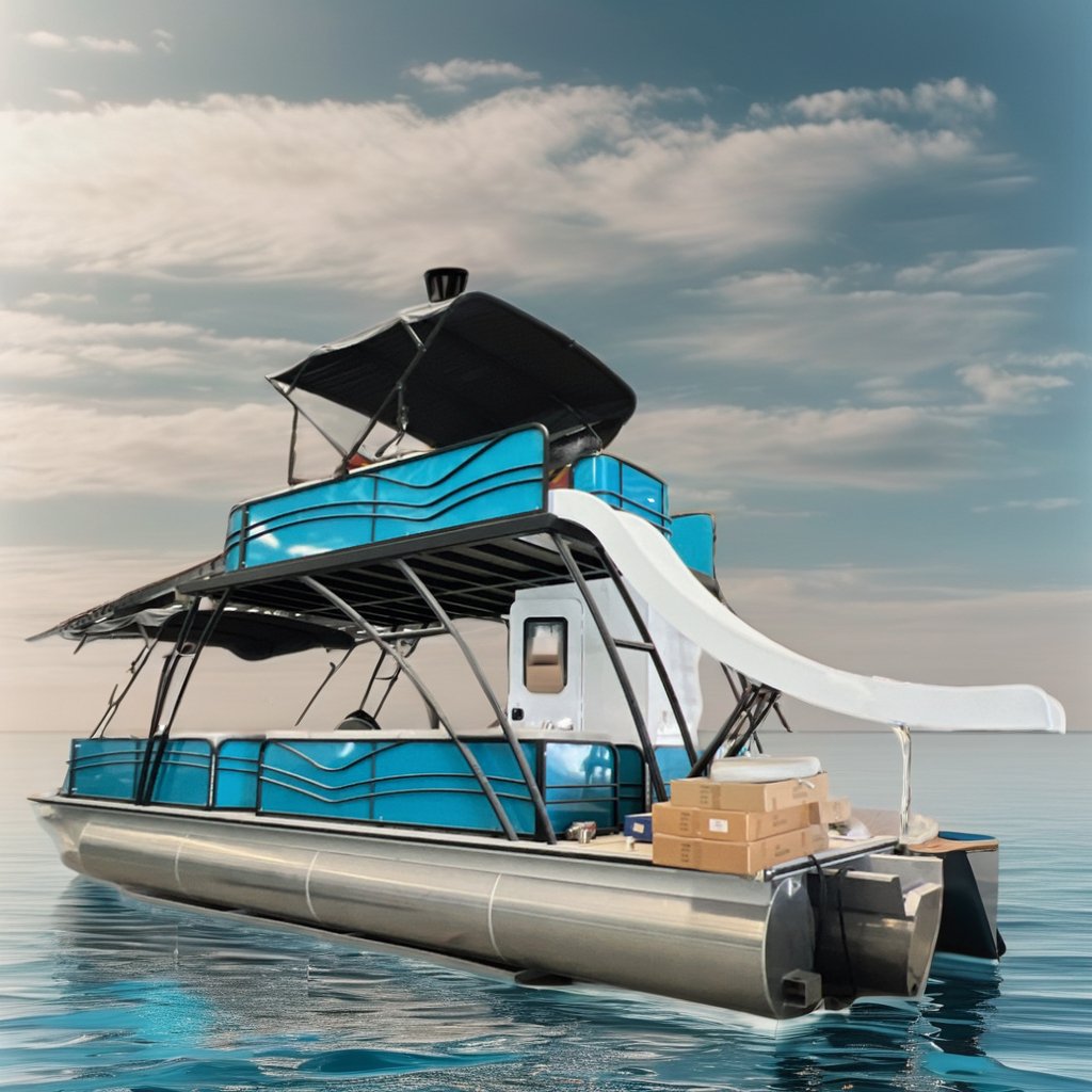 Best Luxury Drifting Aluminum Pontoon Boat Furniture for Lake River & Surfing 4m Outboard Engine Yacht for Parties & Fishing